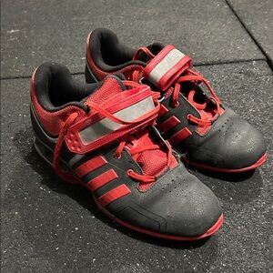Adidas Black and Red Athletic Shoes